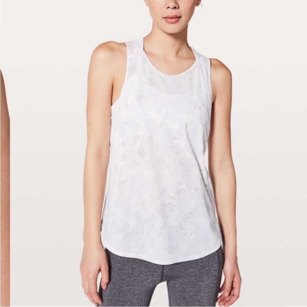 LULULEMON jasmine white sculpt tank - Picture 1 of 5